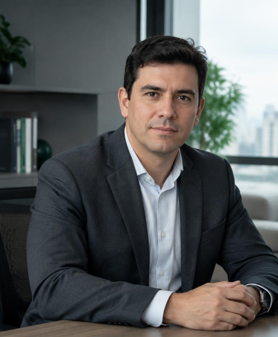 Retrato ilustrativo de um consultor executivo